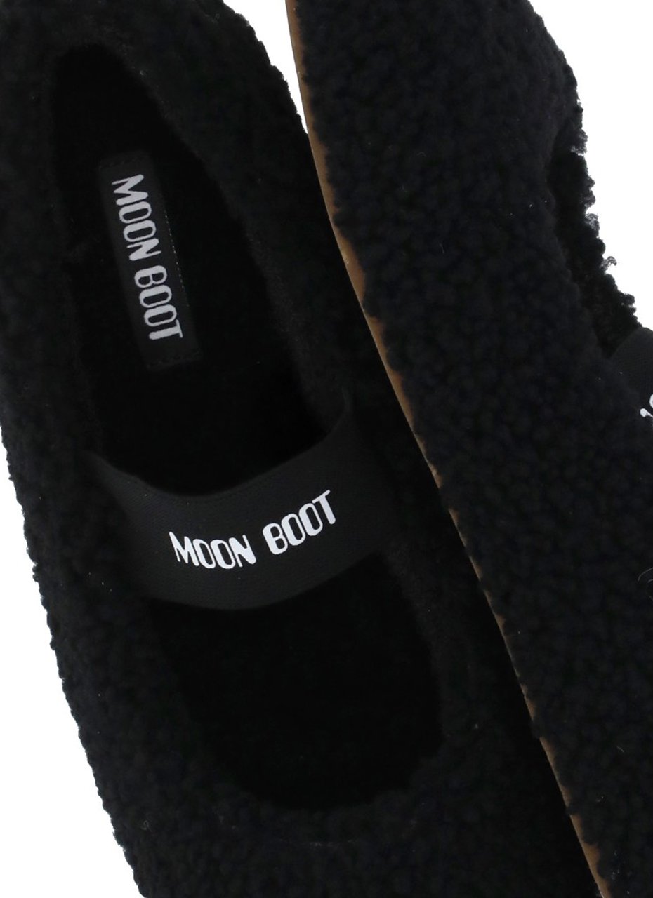 Moon Boot Flat Shoes Black Zwart