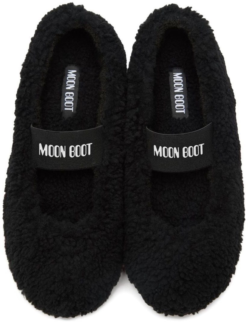 Moon Boot Flat Shoes Black Zwart
