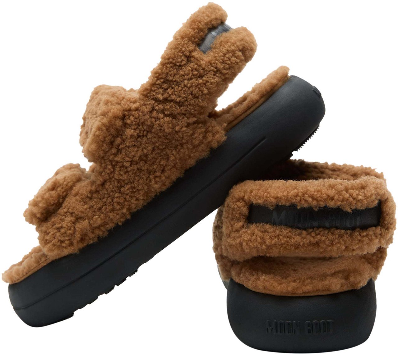 Moon Boot Shearling Sandal Boots Wit