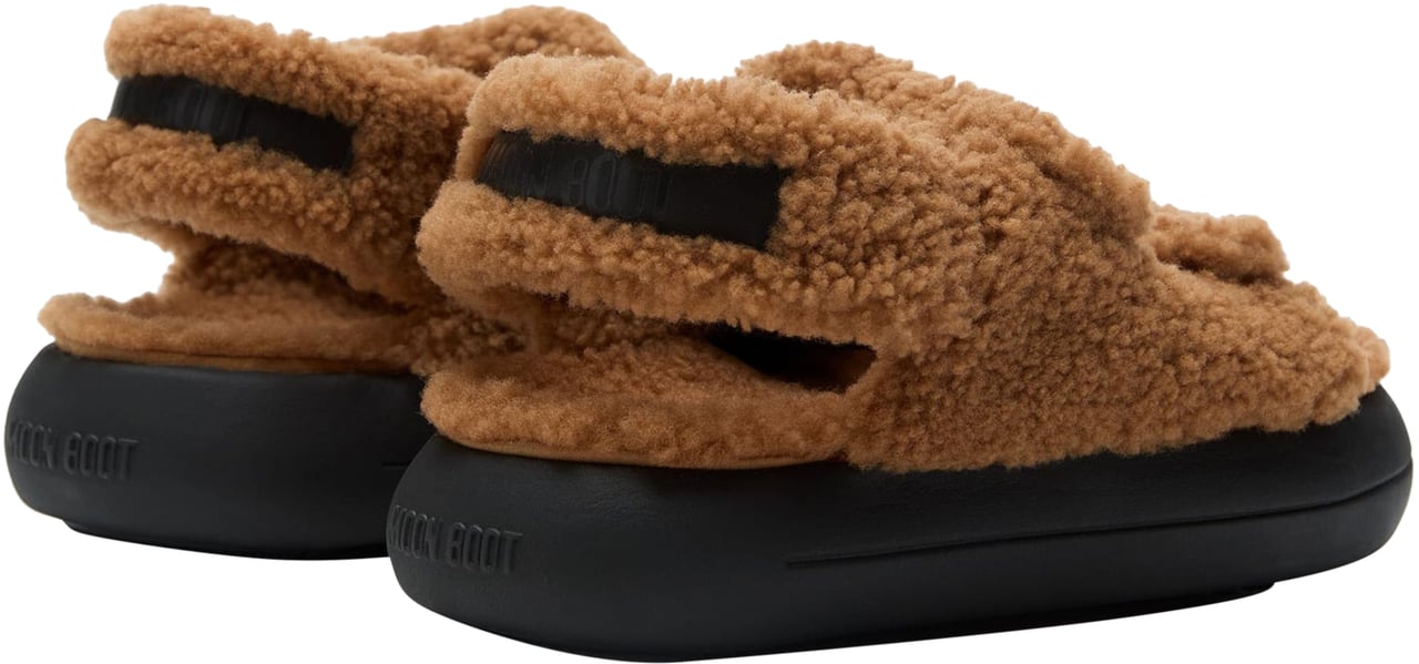 Moon Boot Shearling Sandal Boots Wit