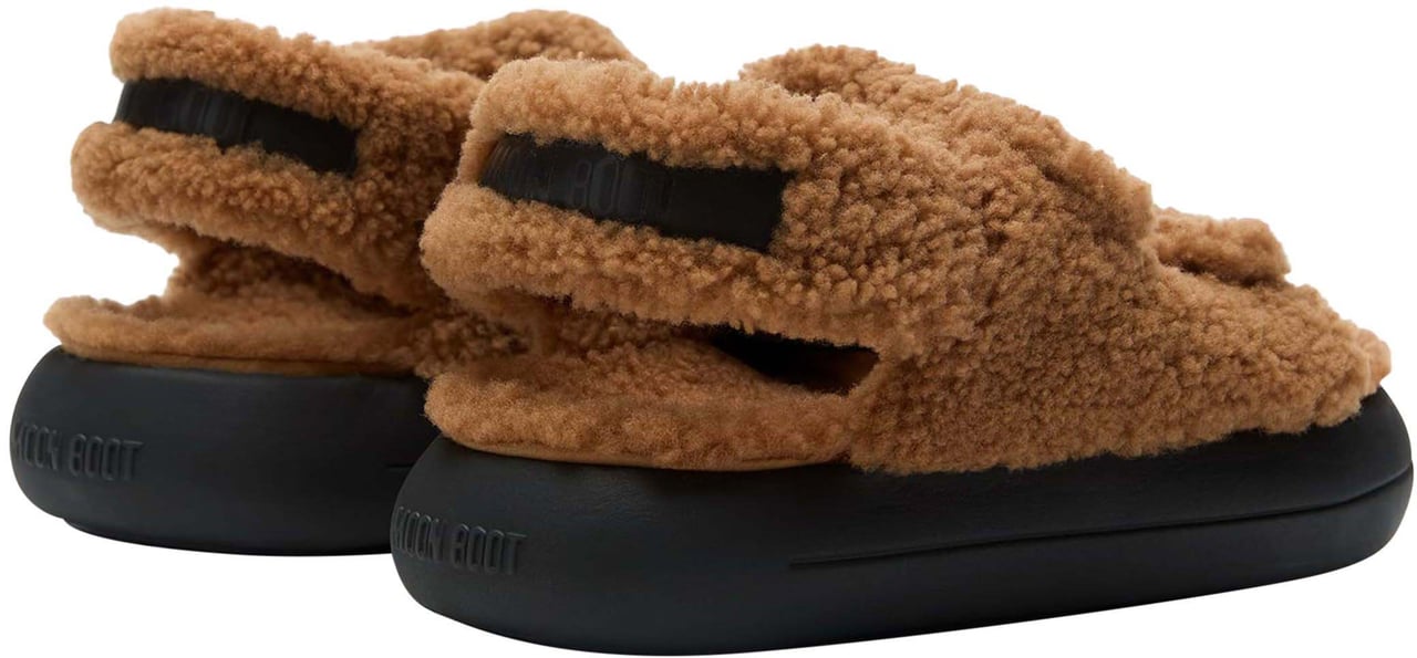 Moon Boot Shearling Sandal Boots Wit