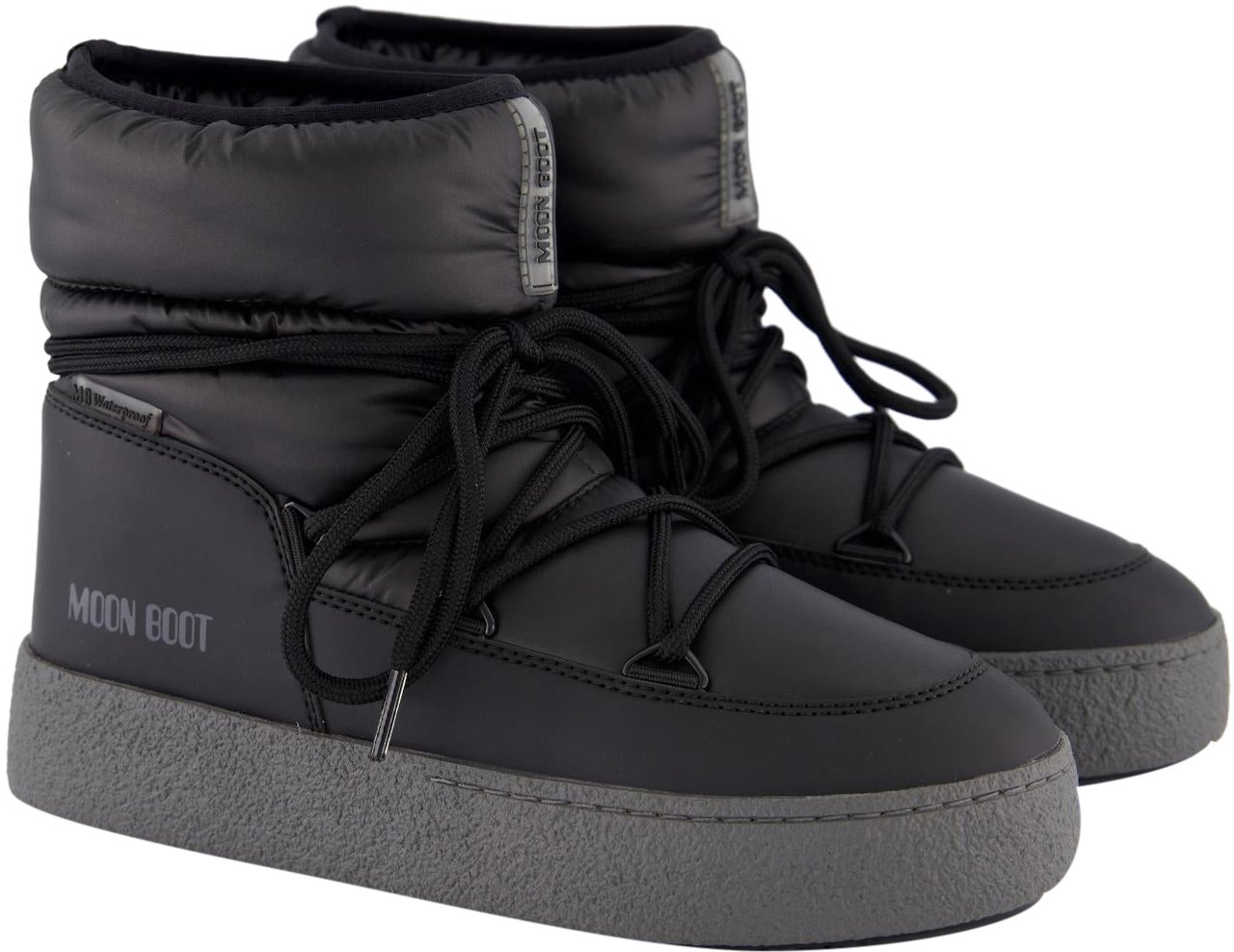 Moon Boot Dames Ltrack Low Nylon Zwart Zwart