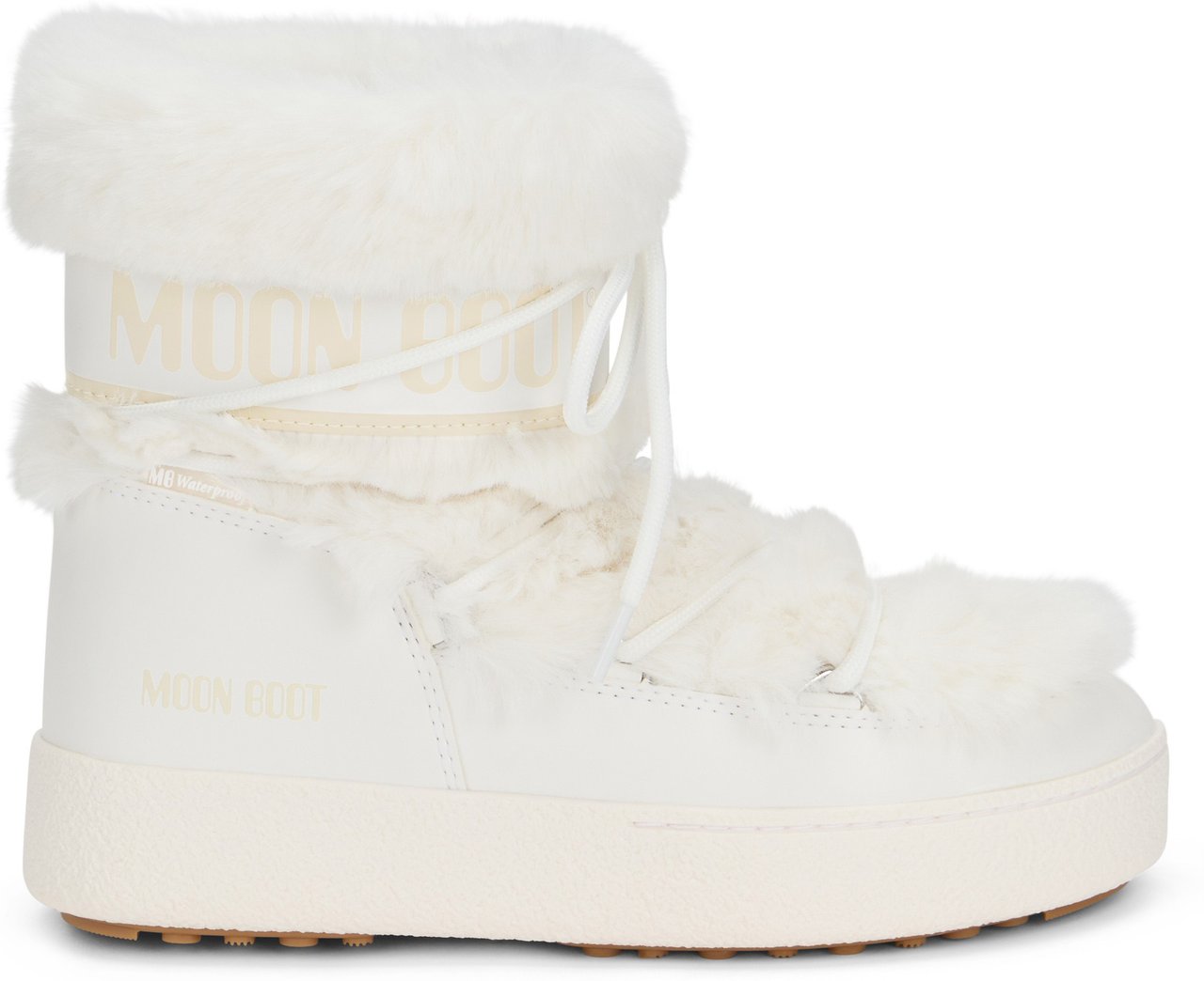 Moon Boot Icon Low Boot in eco-fur Wit