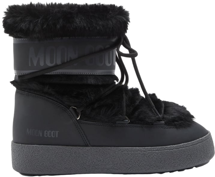 Moon Boot Ltrack Faux Fur Wp Boots Zwart
