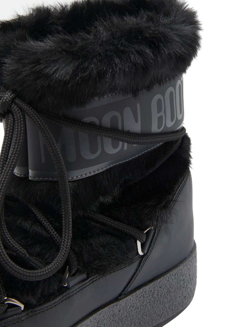 Moon Boot Ltrack Faux Fur Wp Boots Zwart