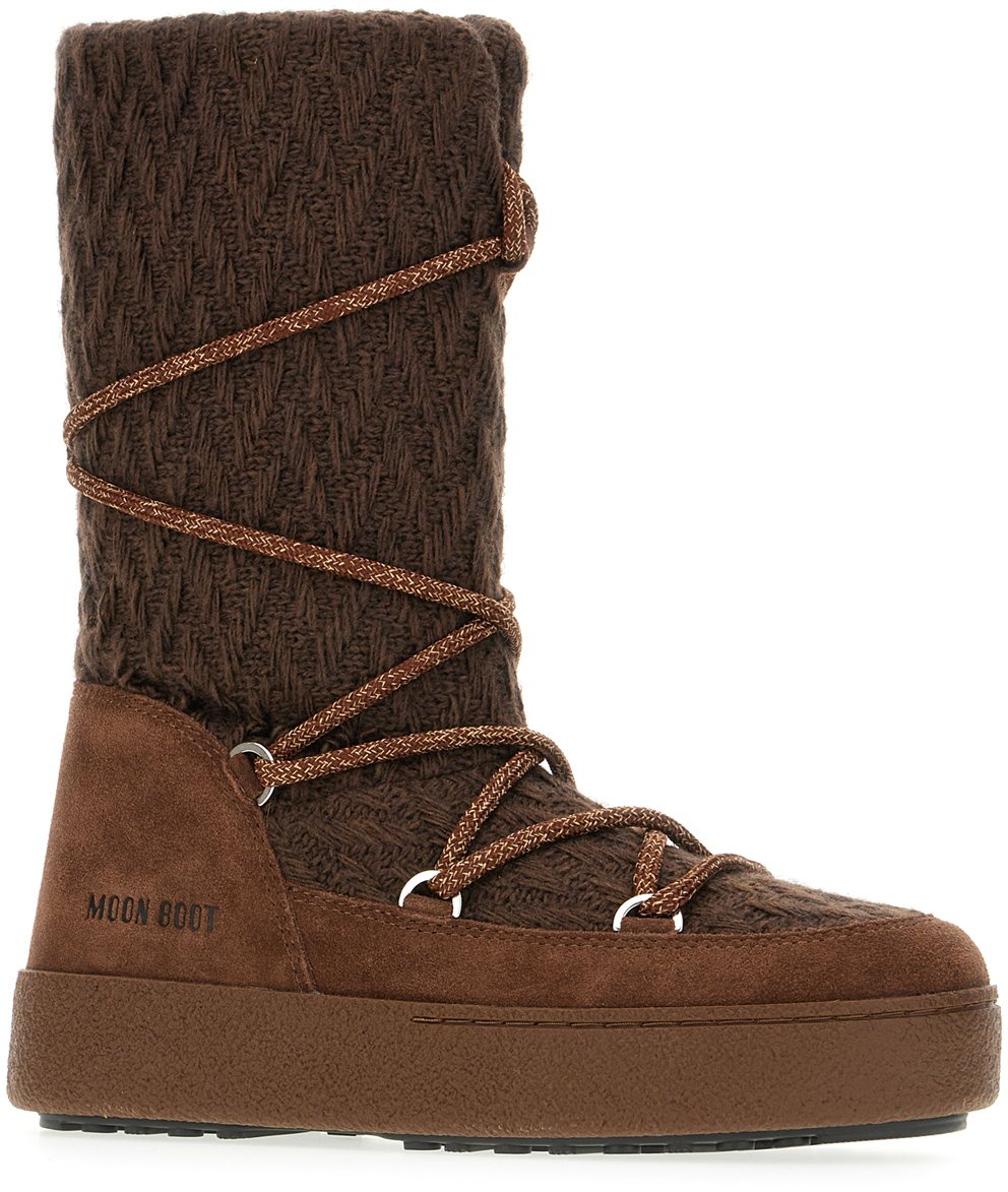 Moon Boot Moon Boot X Guest In Residence Chocolate wool blend Ltrack boots Bruin