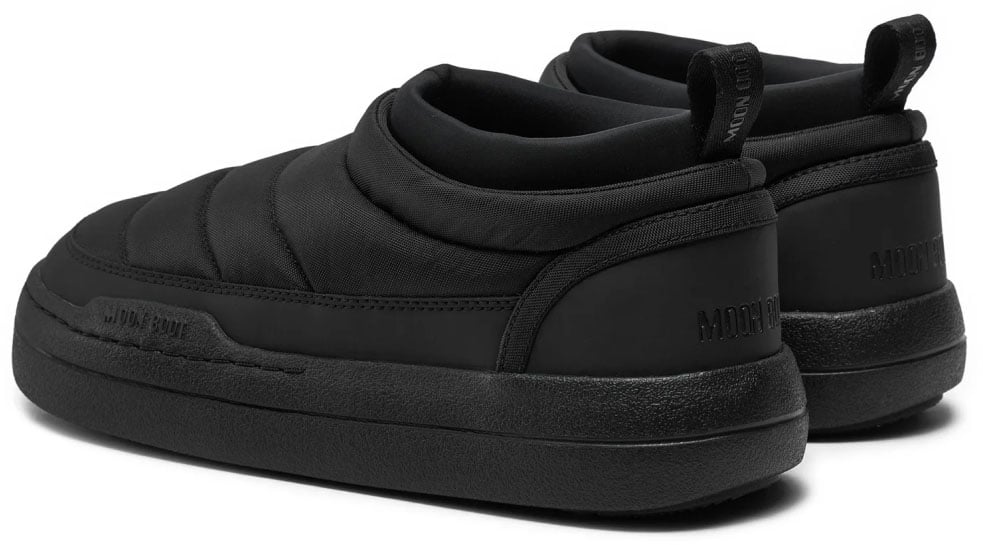 Moon Boot Park Soft Nylon Slip-on Sneakers Zwart