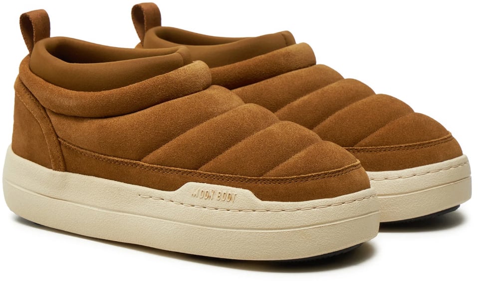 Moon Boot Park Soft Suede Sneakers Bruin