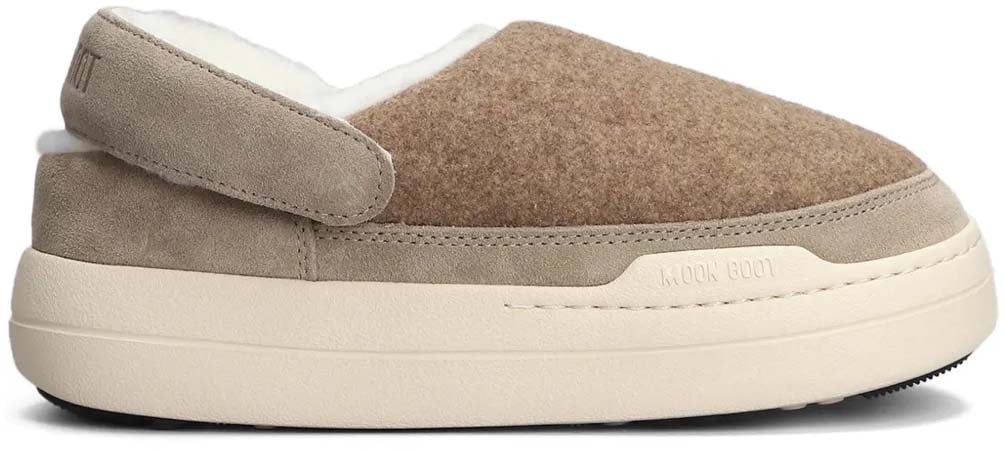 Moon Boot Mb Park Felt Clogs Beige