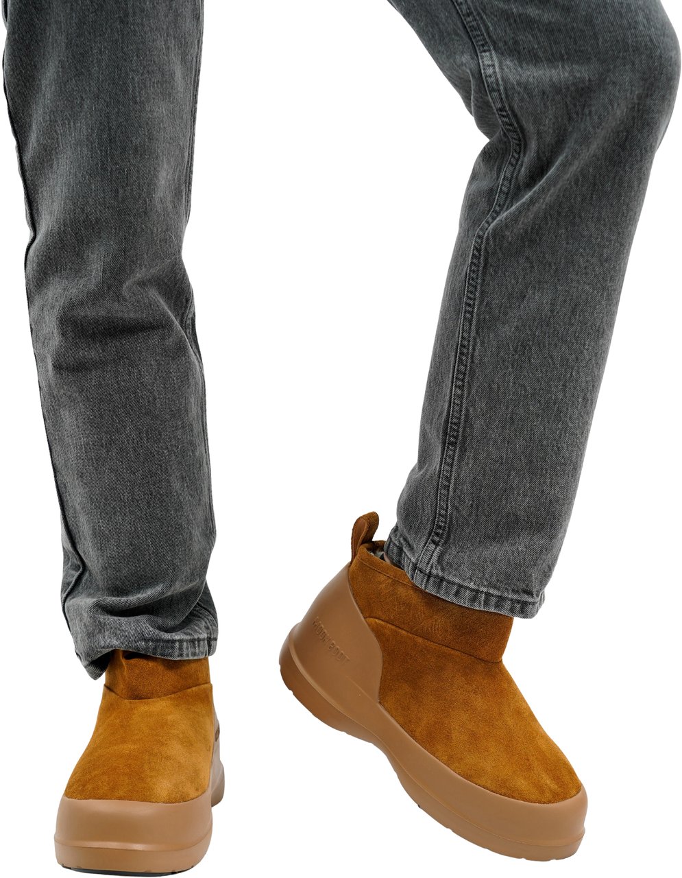 Moon Boot Luna Low Boots Suede Wit