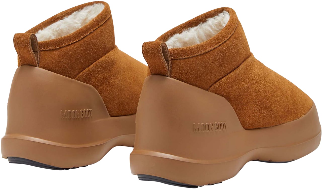 Moon Boot Luna Low Boots Suede Wit