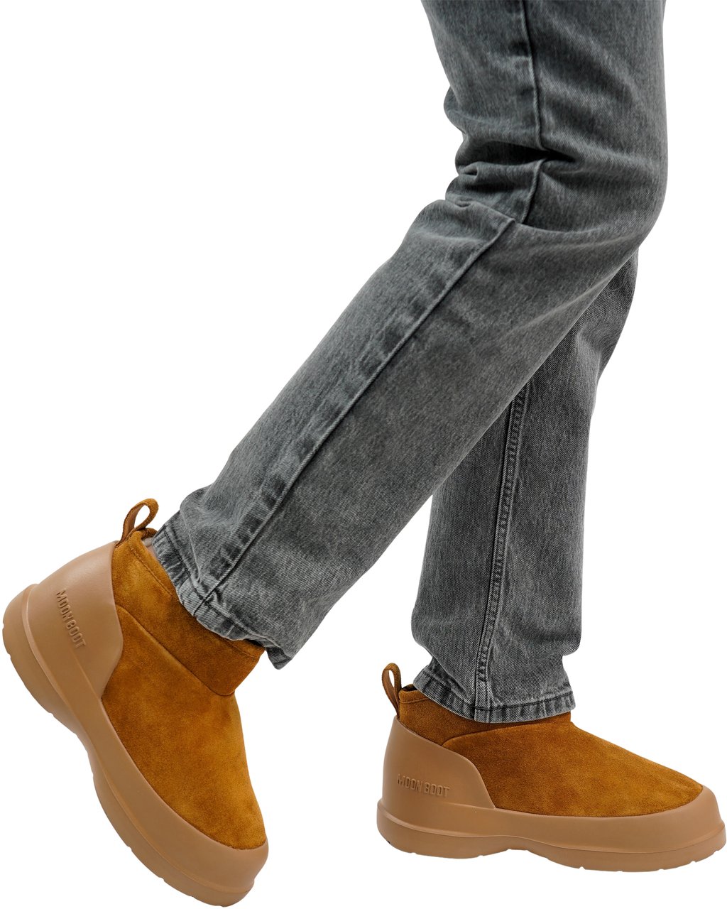 Moon Boot Luna Low Boots Suede Wit