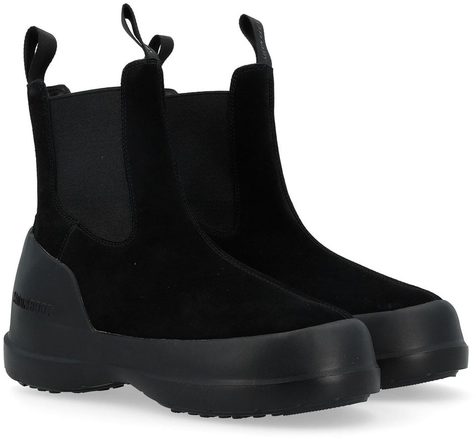 Moon Boot Luna Suede Chelsea Boots Zwart