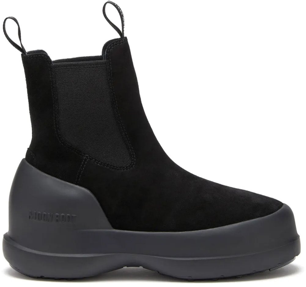 Moon Boot Luna Suede Chelsea Boots Zwart