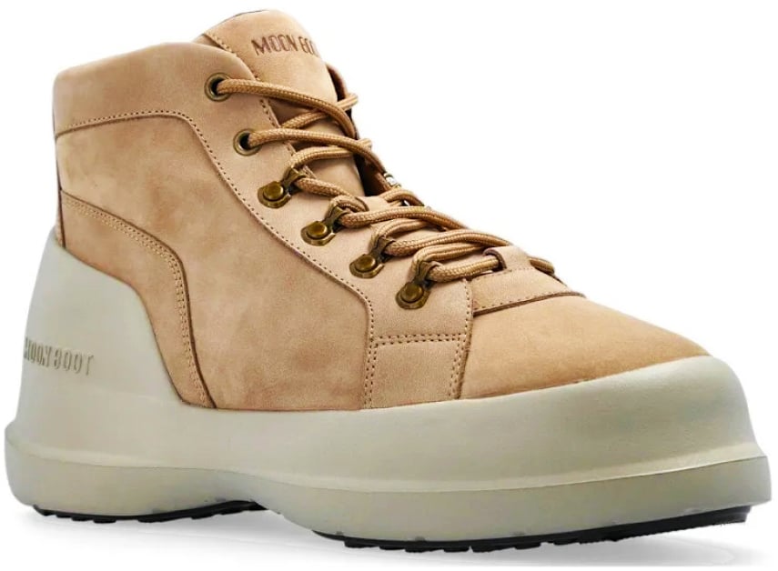 Moon Boot Luna Trek Mid Nubuck Boots Beige