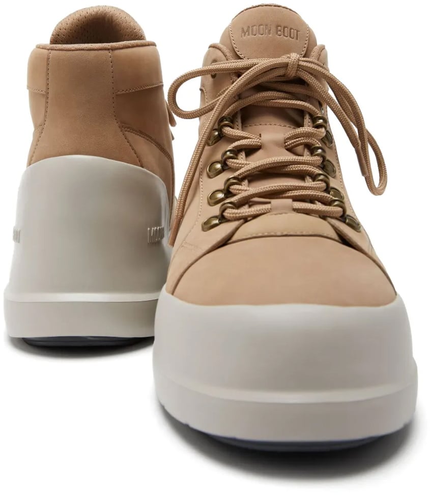 Moon Boot Luna Trek Mid Nubuck Boots Beige