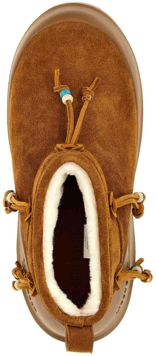 Moon Boot Luna Beads Suede Low Boots Bruin