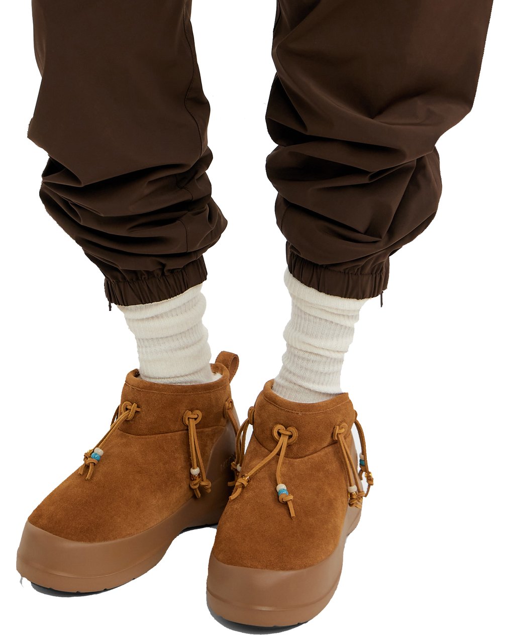 Moon Boot Luna Beads Suede Low Boots Bruin