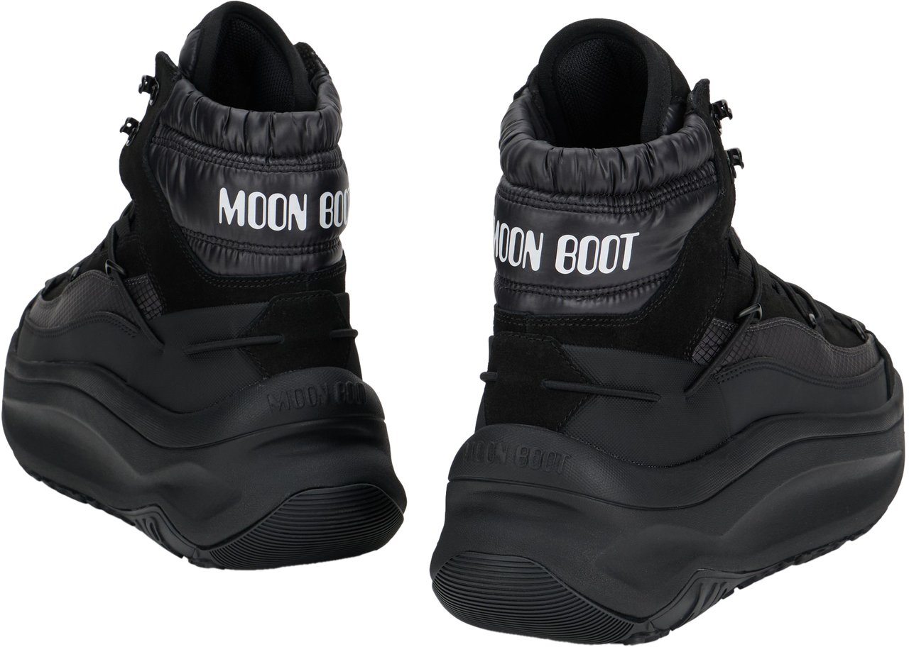 Moon Boot Sneaker Moon247 XLace Mid Zwart