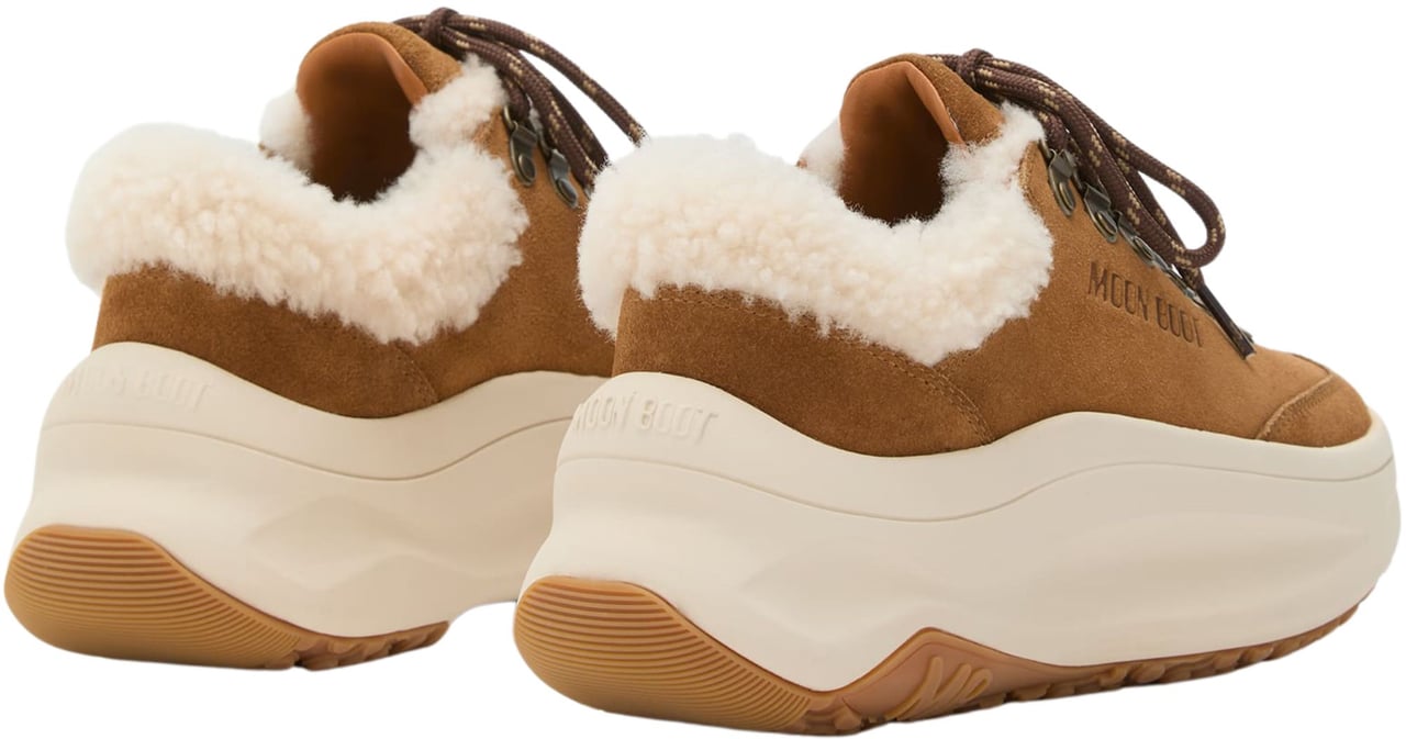 Moon Boot Moon Boot Mb Moon247 City Shearling Sneakers Cognac 80d2490040 Bruin