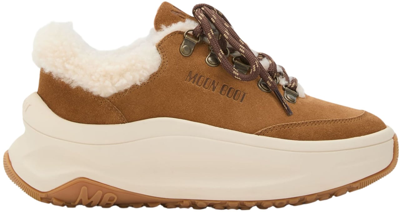 Moon Boot Moon Boot Mb Moon247 City Shearling Sneakers Cognac 80d2490040 Bruin