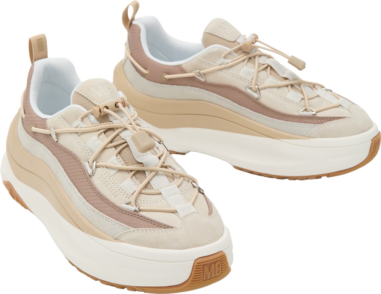 Moon Boot Sneakers White/Taupe Wit