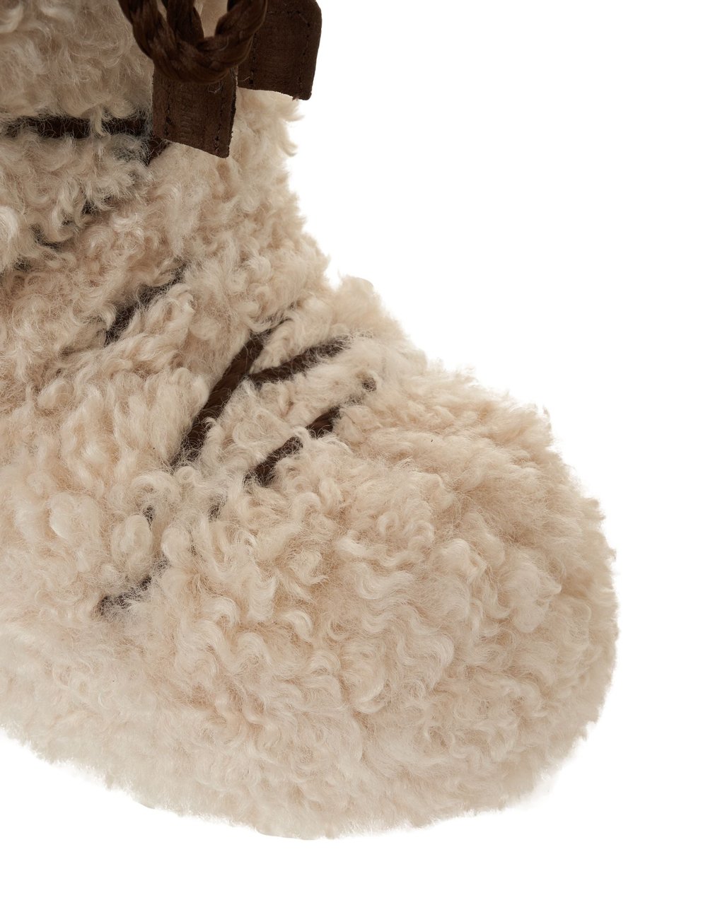 Moon Boot Sheepskin boots 'ICON CURLY EXTRA' Beige