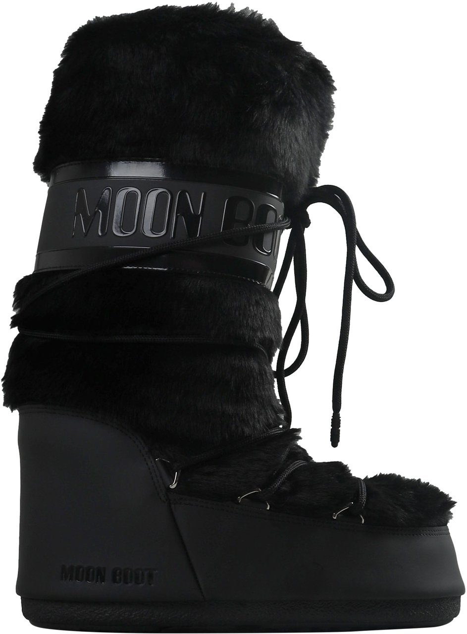 Moon Boot ICON FAUX FUR HIGH BLACK Zwart