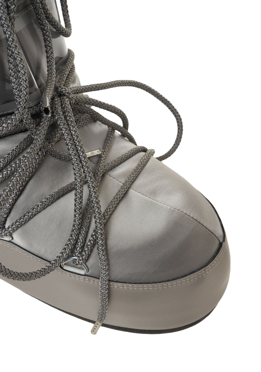 Moon Boot Boots in metallic look 'ICON LOW GLANCE' Grijs