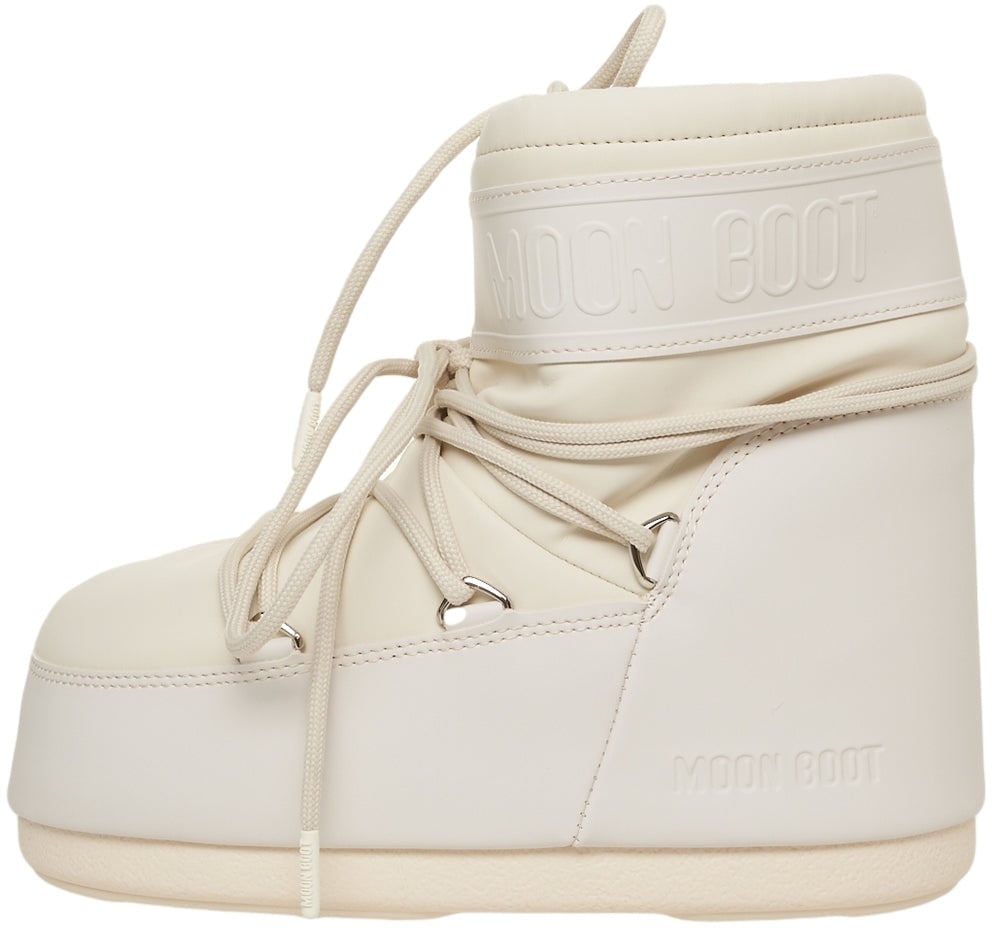 Moon Boot Boots 'Icon Low Rubber' Wit