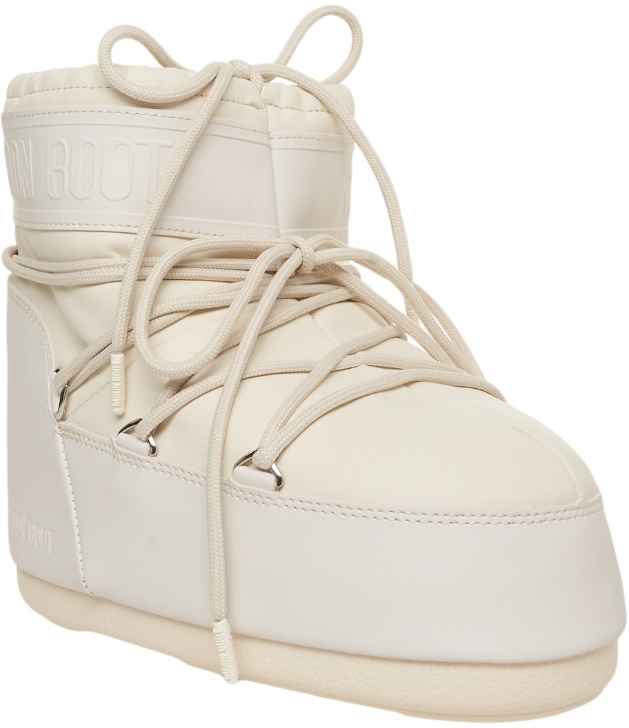 Moon Boot Boots 'Icon Low Rubber' Wit