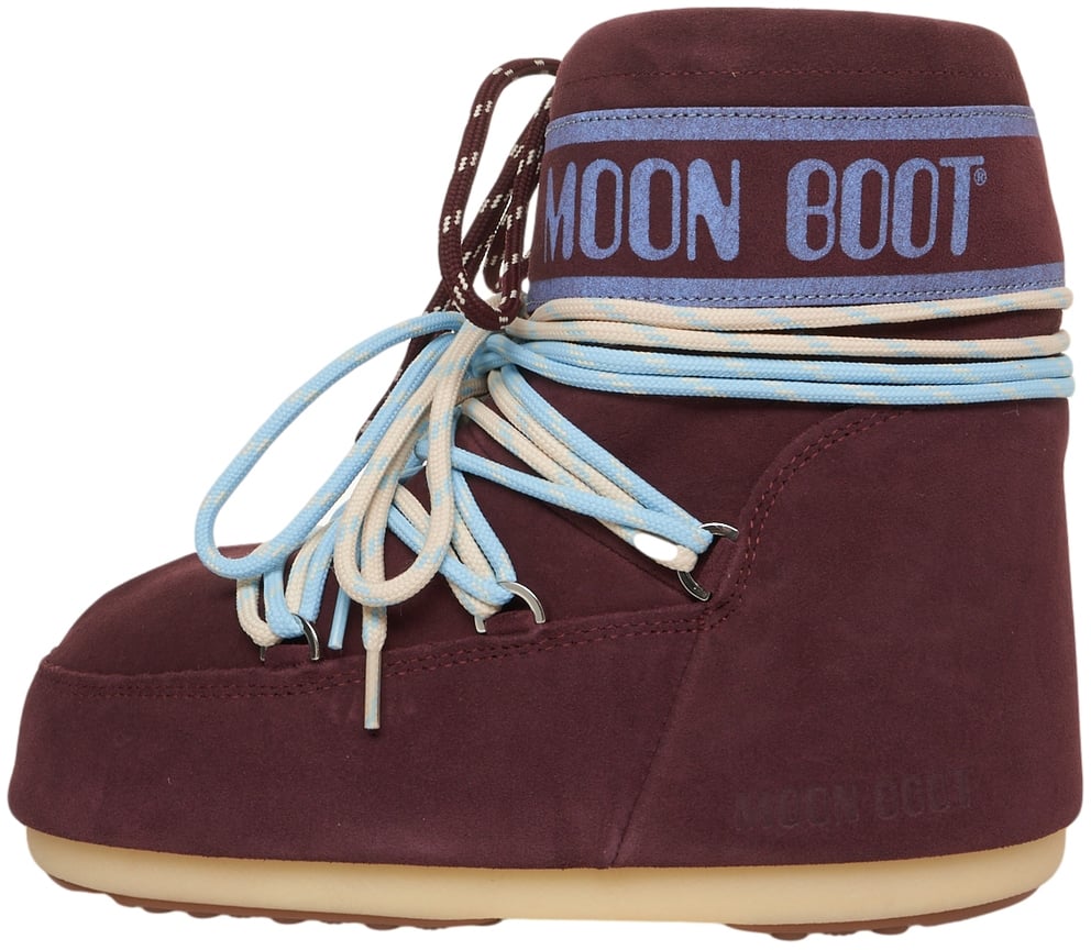 Moon Boot Stivali 'Icon Low Suede' Rood