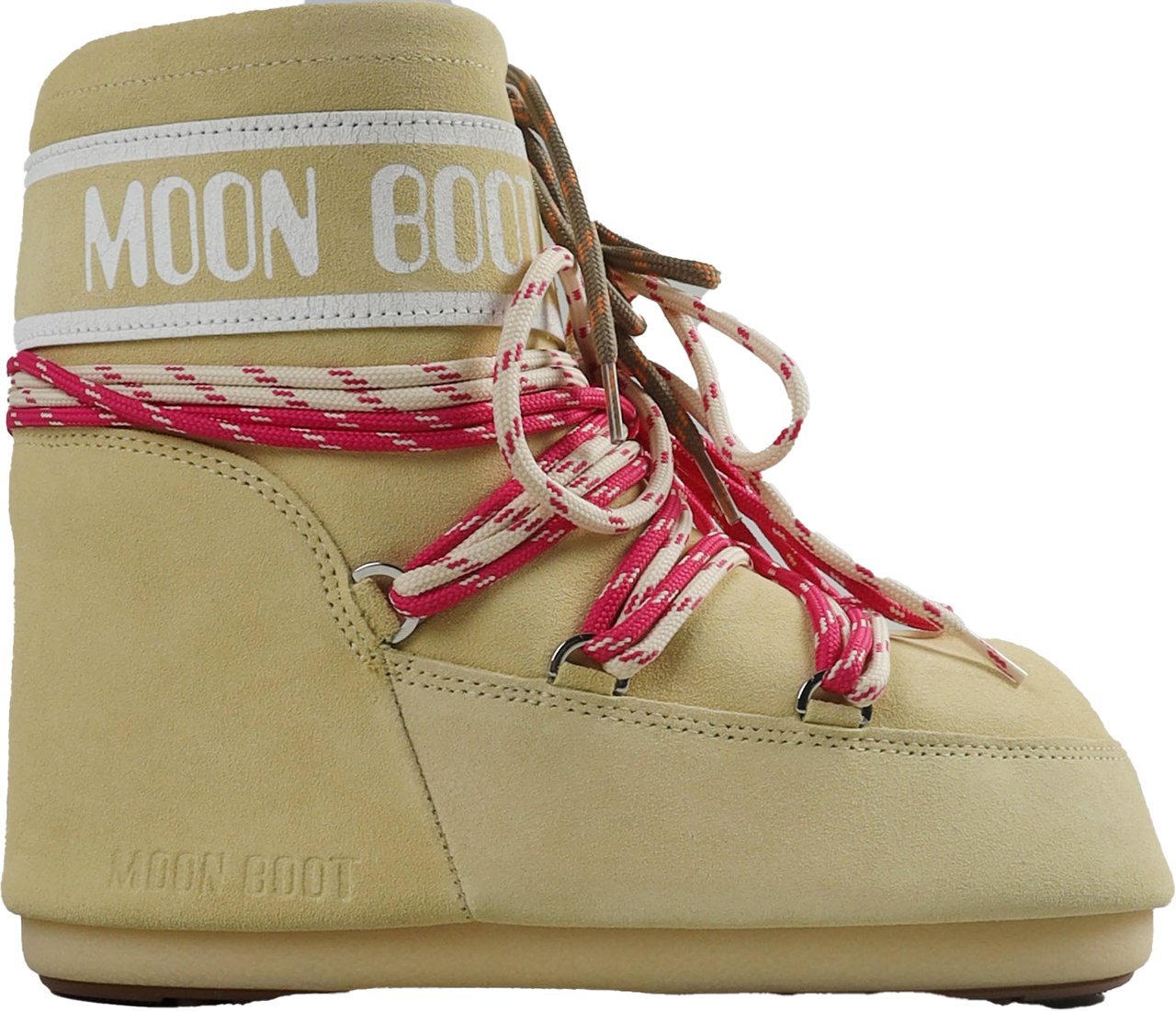 Moon Boot ICON LOW SUEDE LACES BOOTS Geel