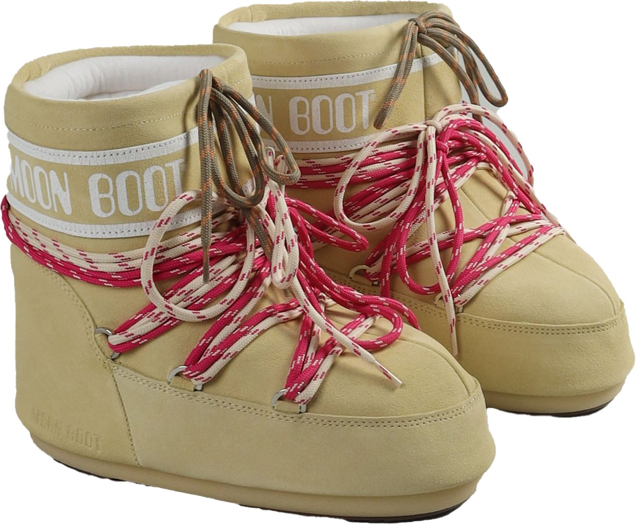 Moon Boot ICON LOW SUEDE LACES BOOTS Geel
