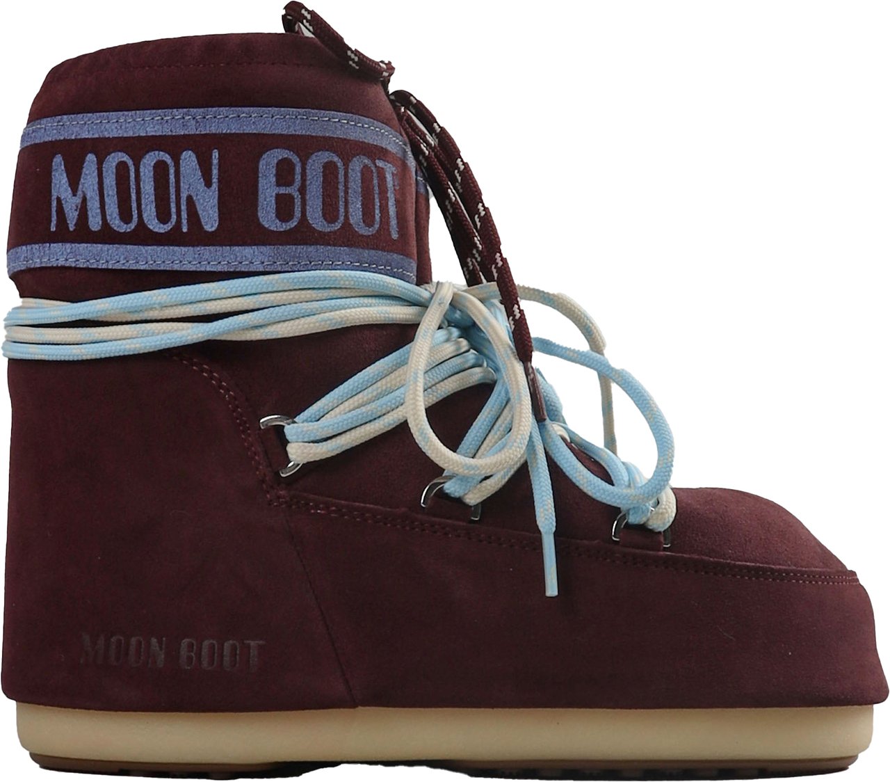 Moon Boot ICON LOW SUEDE LACES BOOTS Rood