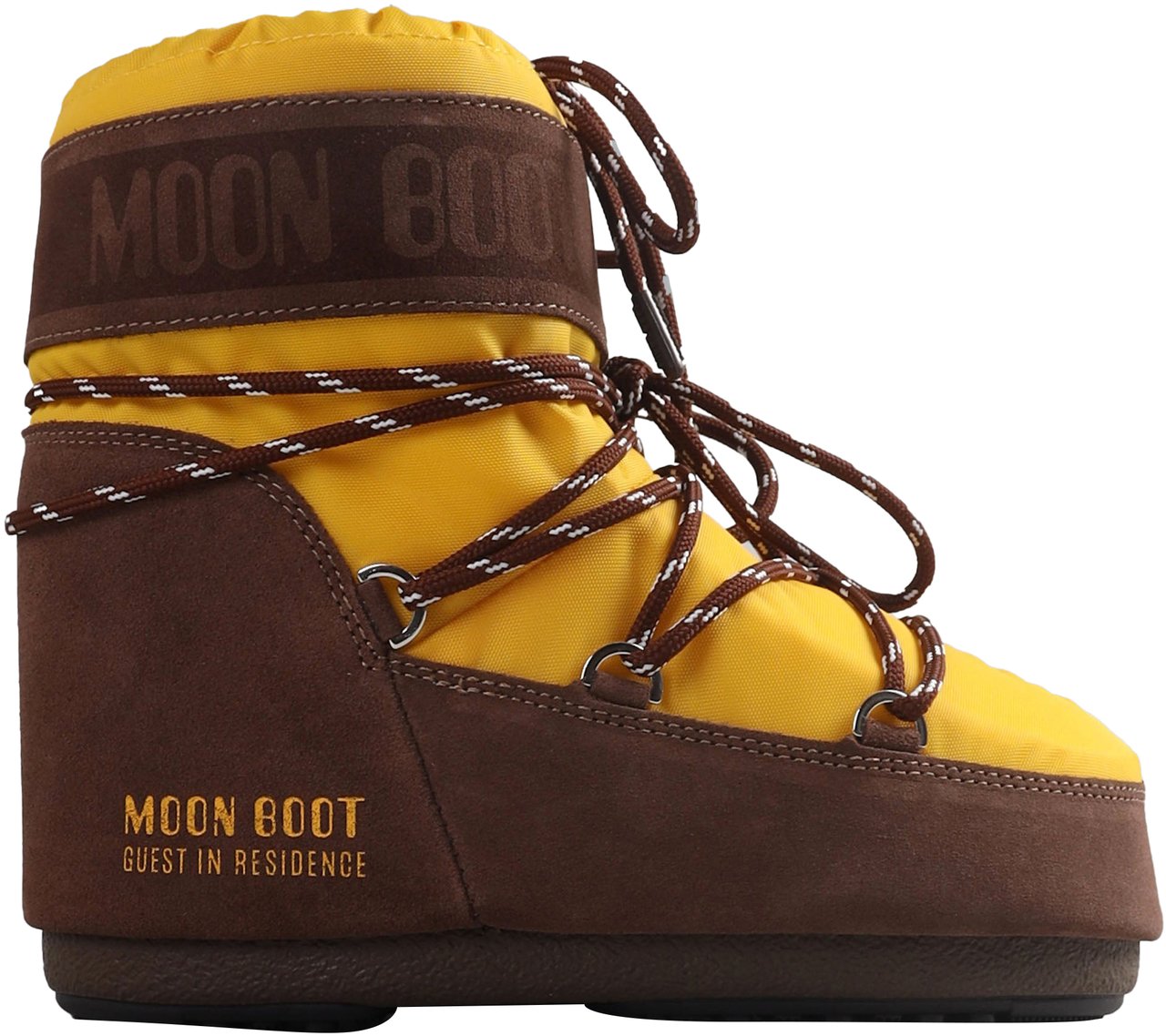 Moon Boot X GUEST IN RESIDENCE ICON LOW NYLON Geel