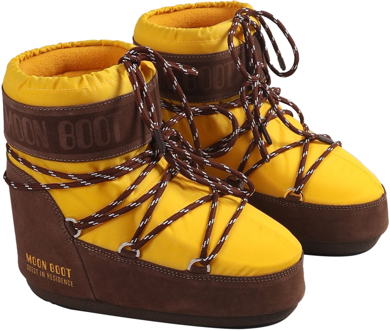 Moon Boot X GUEST IN RESIDENCE ICON LOW NYLON Geel