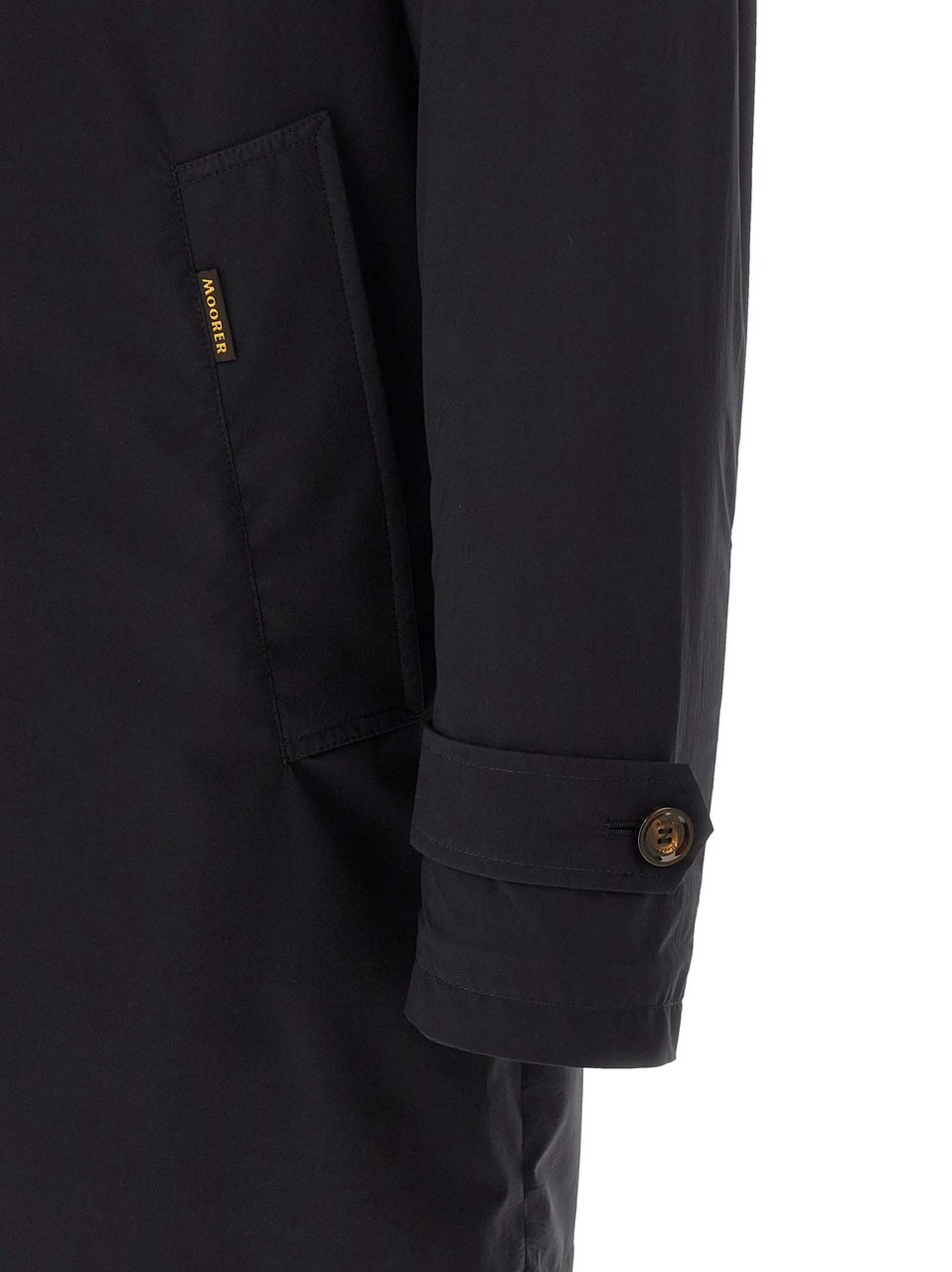 MooRER Blue Polyamide Coat Blauw