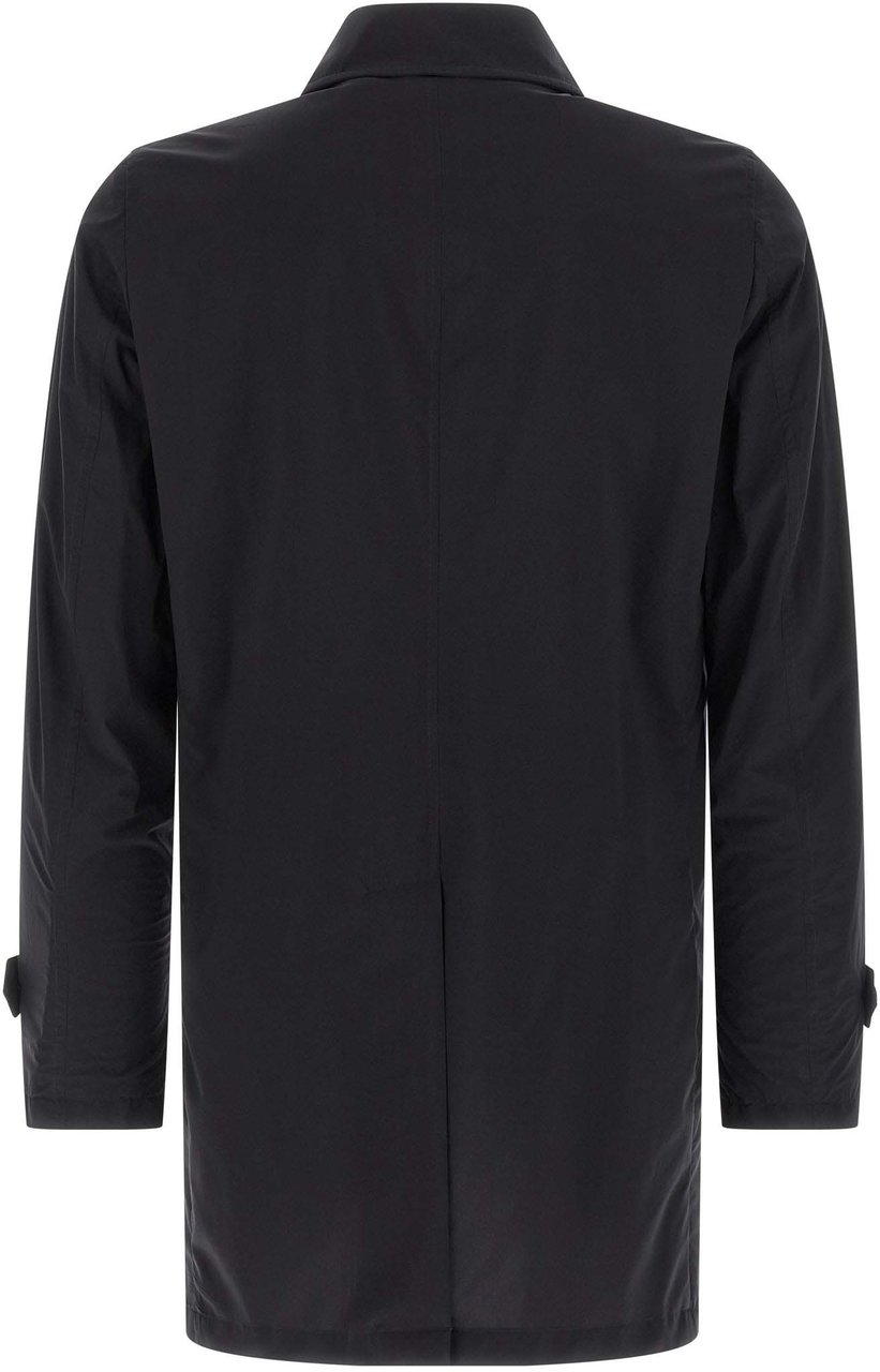MooRER Blue Polyamide Coat Blauw