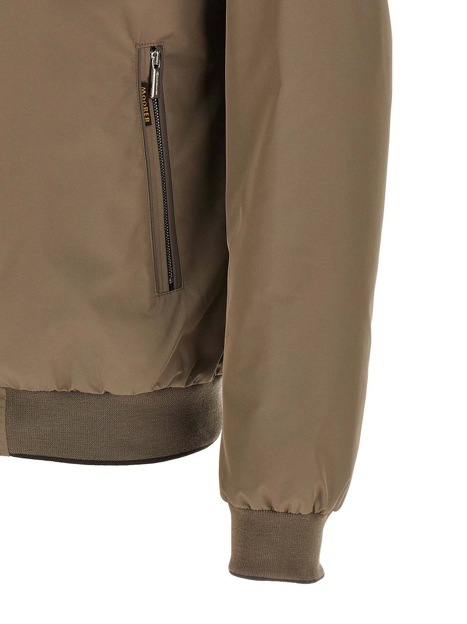 MooRER Beige Polyester Bomber Beige
