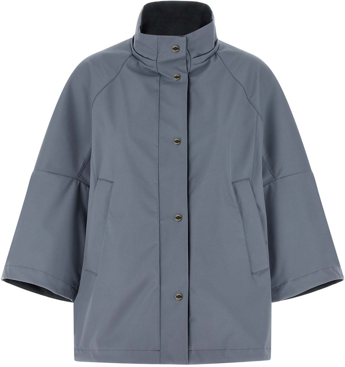 MooRER Blue Polyester Shell Jacket Blauw