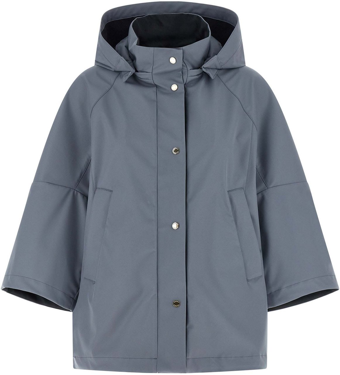 MooRER Blue Polyester Shell Jacket Blauw