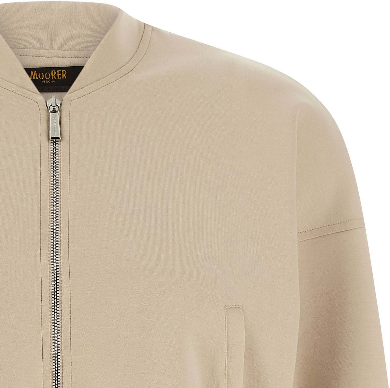 MooRER Beige Cotton Sweatshirt Zwart