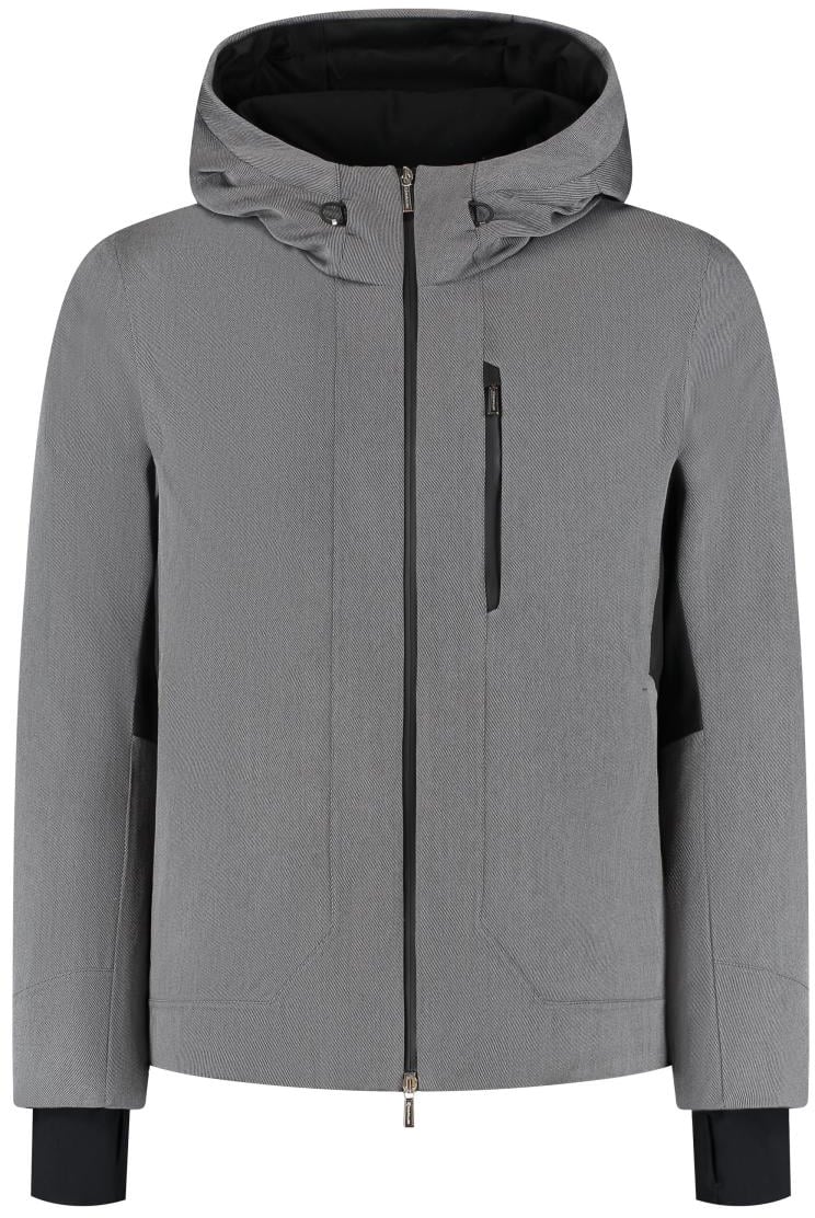 Moorer Ski-jas 'nuvolau' - Loro Piana Fabric Grijs