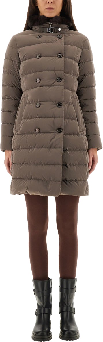 Moorer PADDED JACKET "LONGAN-OS" Bruin