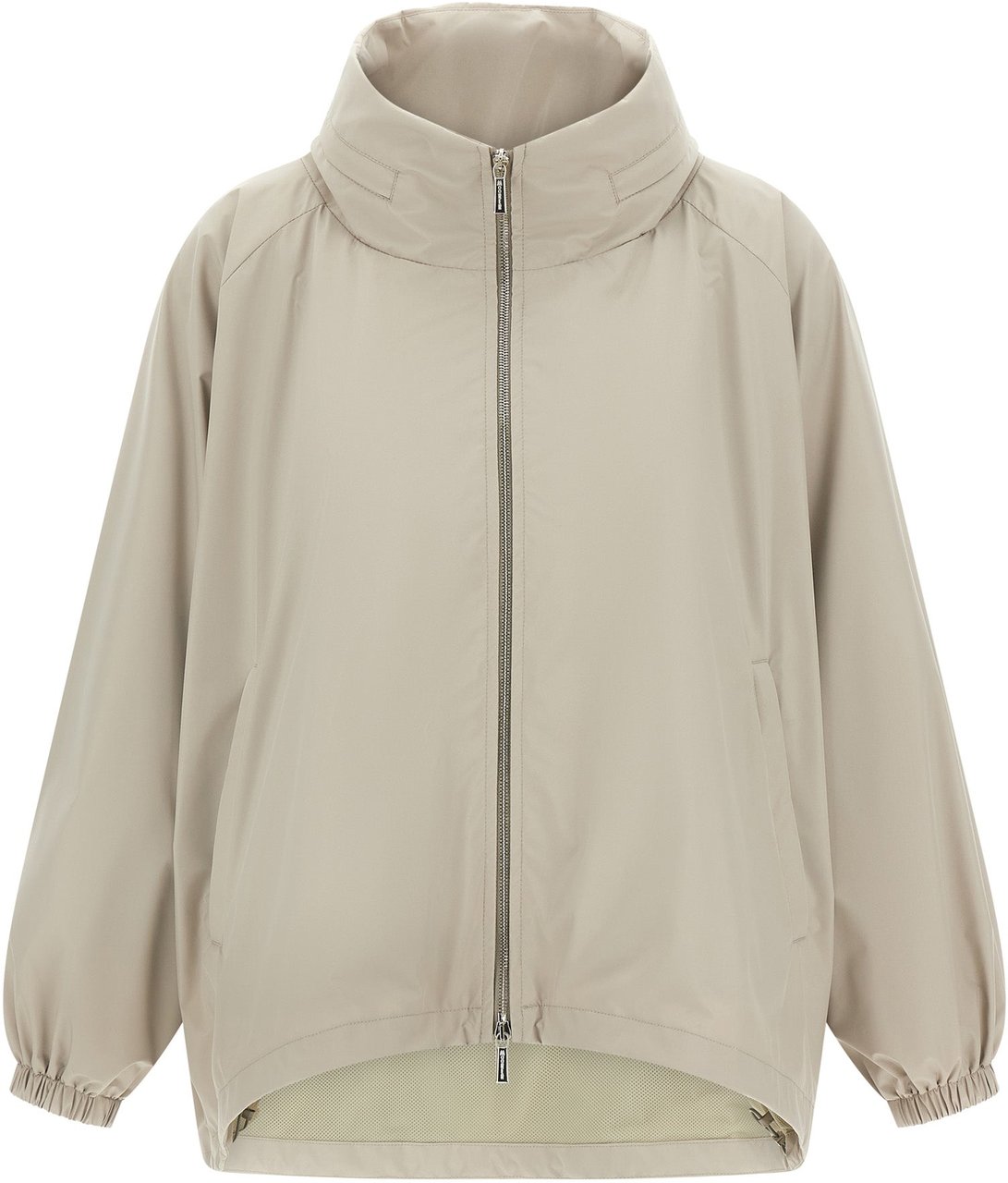 Moorer Lehua Stp High Collar Jacket Neutraal