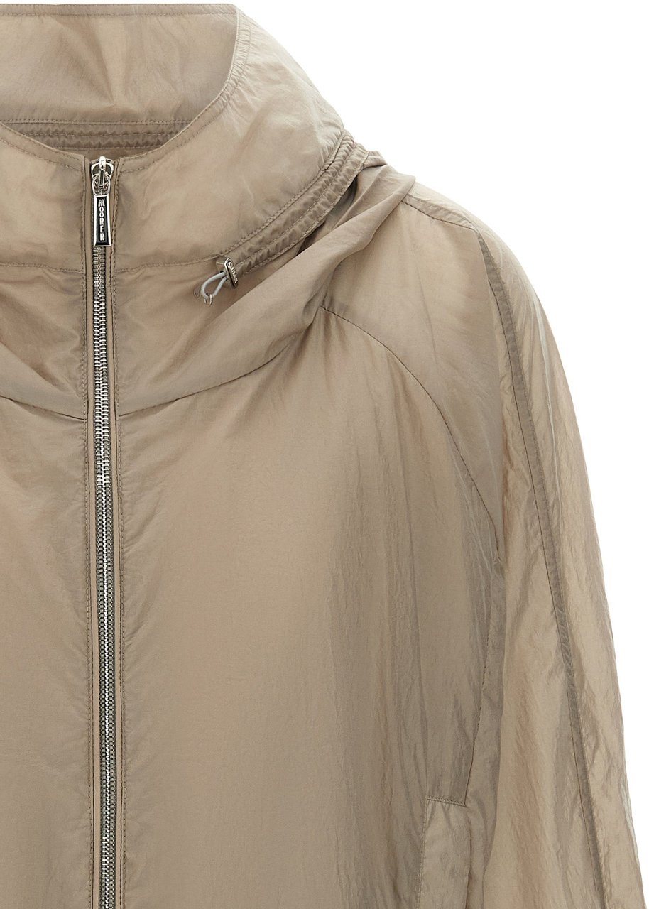MooRER Beige Polyester Shell Jacket Beige