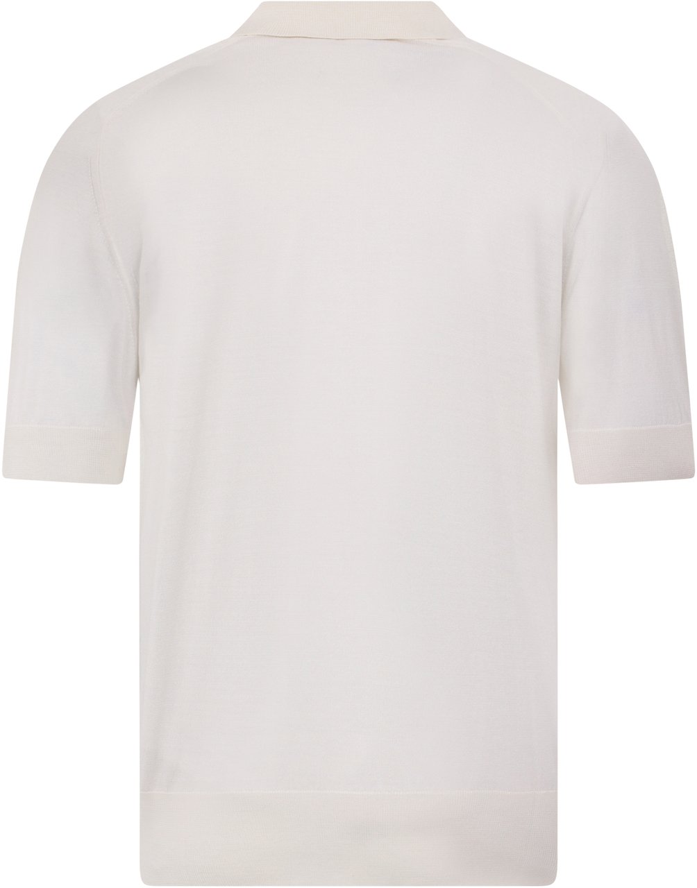 Moorer Elegant short-sleeved polo, soft and versatile. Wit