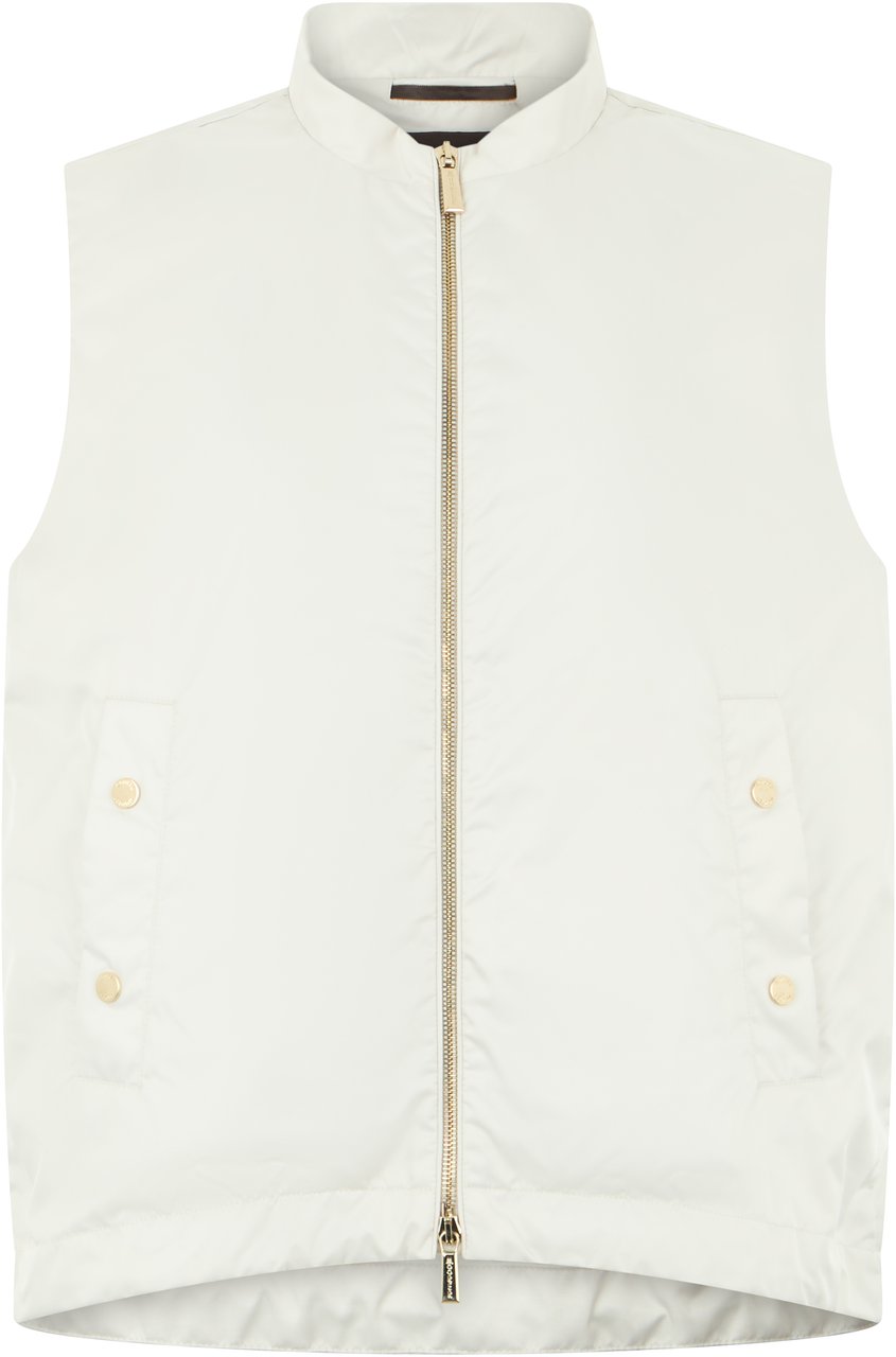 Moorer White sleeveless vest, light and versatile Neutraal