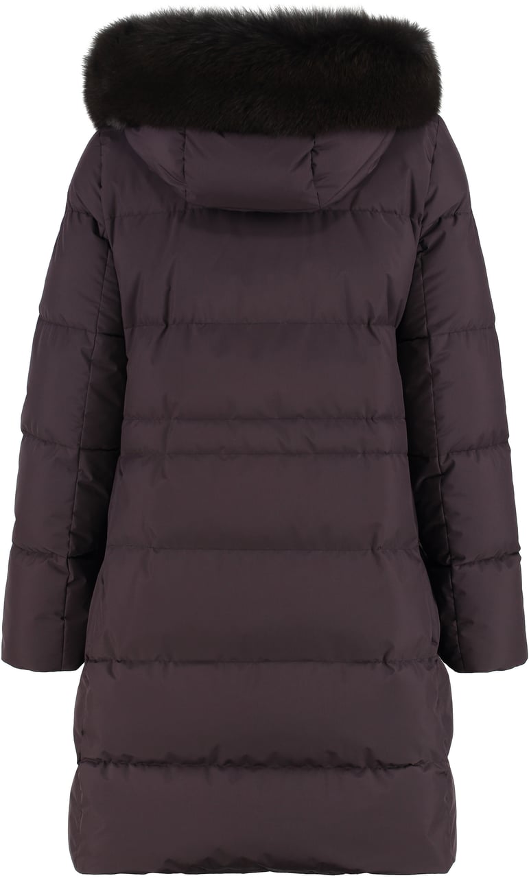 Moorer Ainara Hooded down jacket Rood